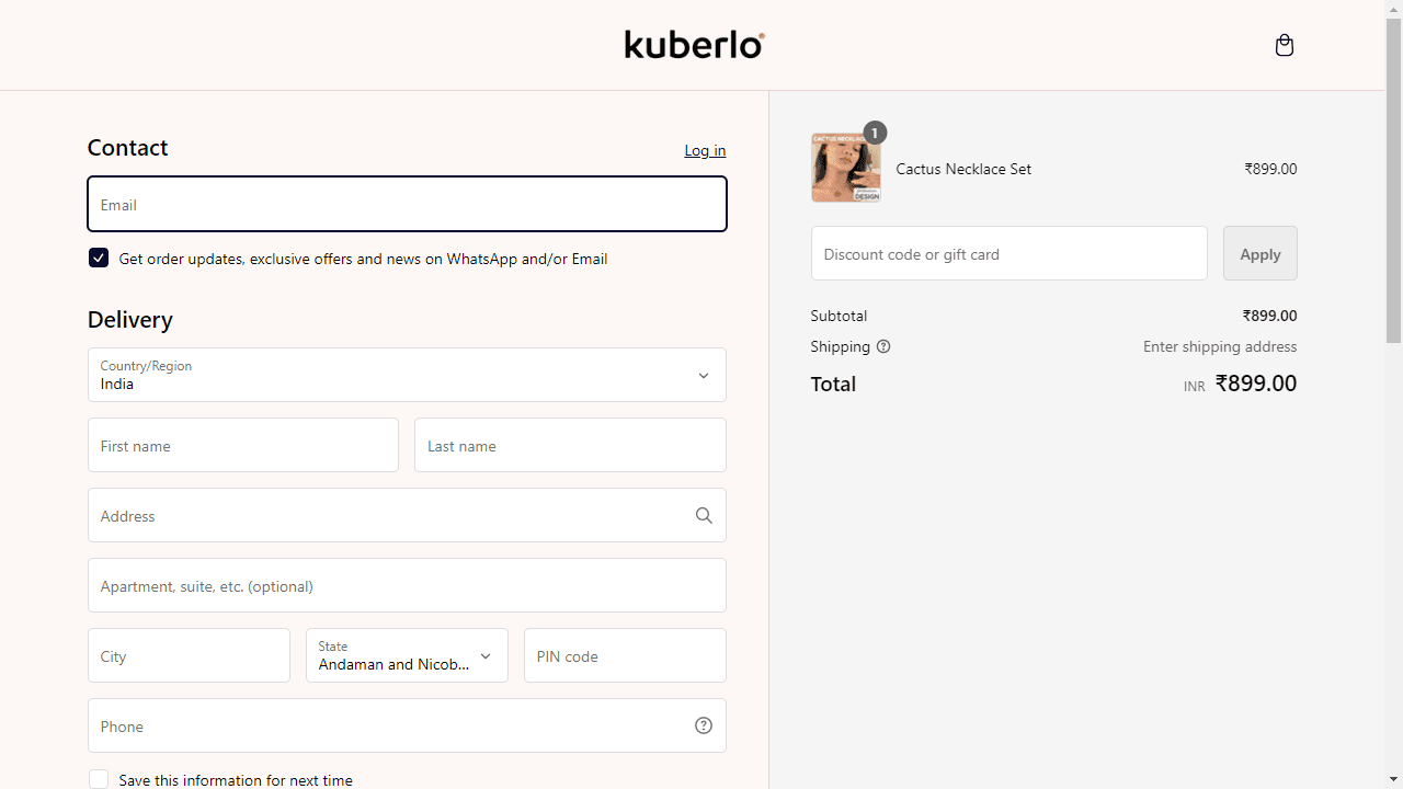 How to apply Kuberlo coupon code